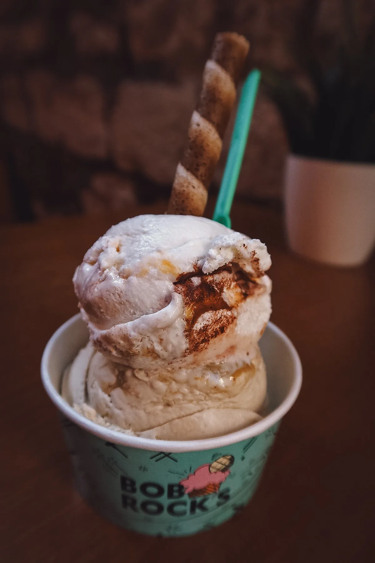 Gelato at an ice cream shop in Zadar