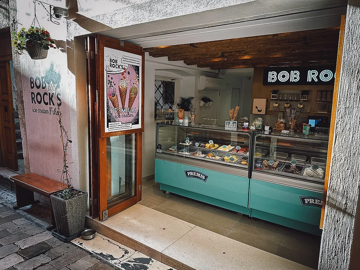 The Best Restaurants in Zadar Bob Rocks gelateria in Zadar, Croatia