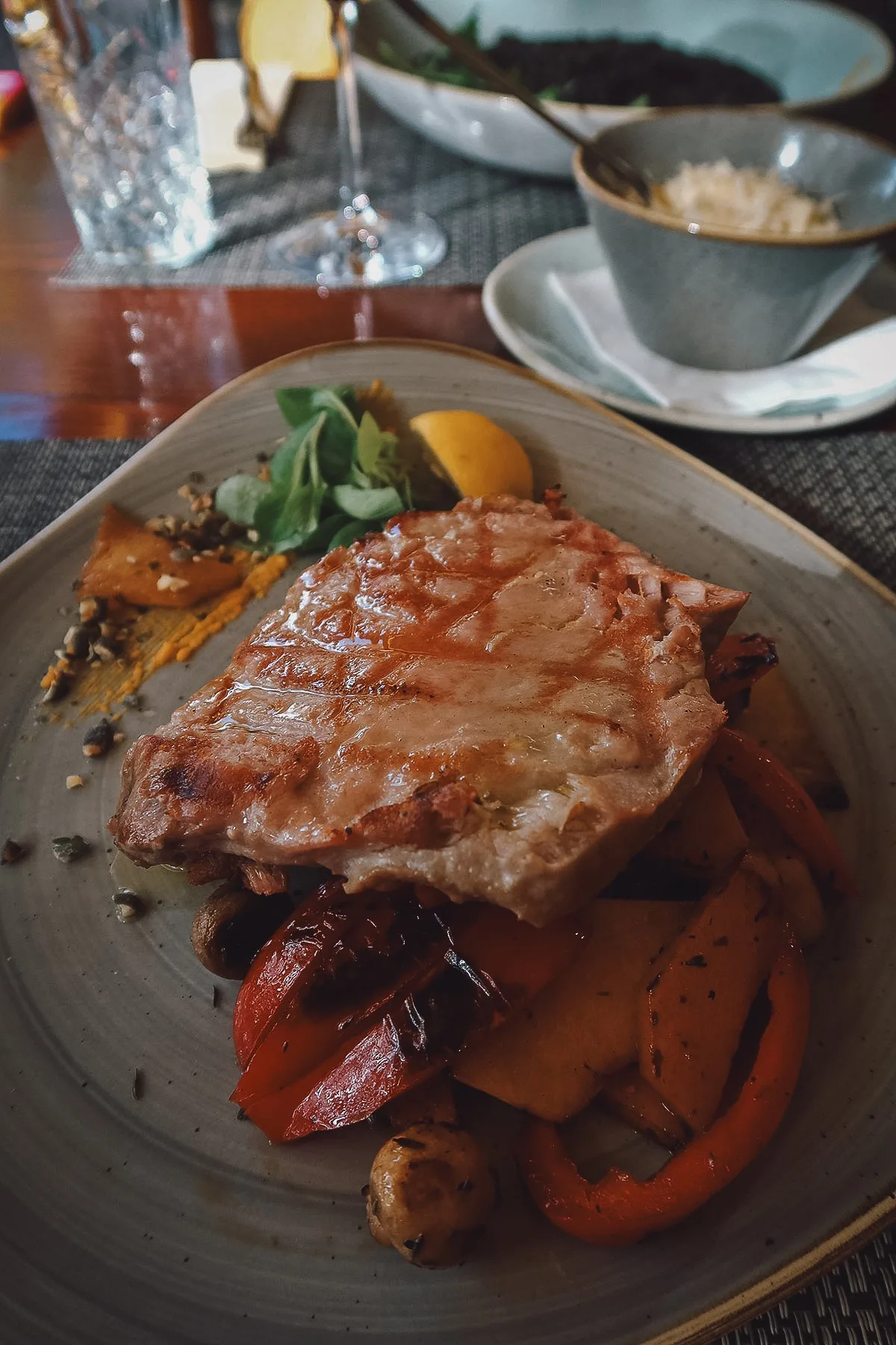 Grilled tuna at a restaurant in Zadar