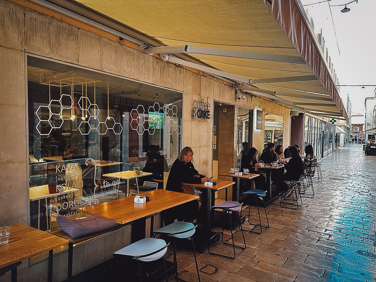 Coffee and Cake restaurant in Zadar, Croatia