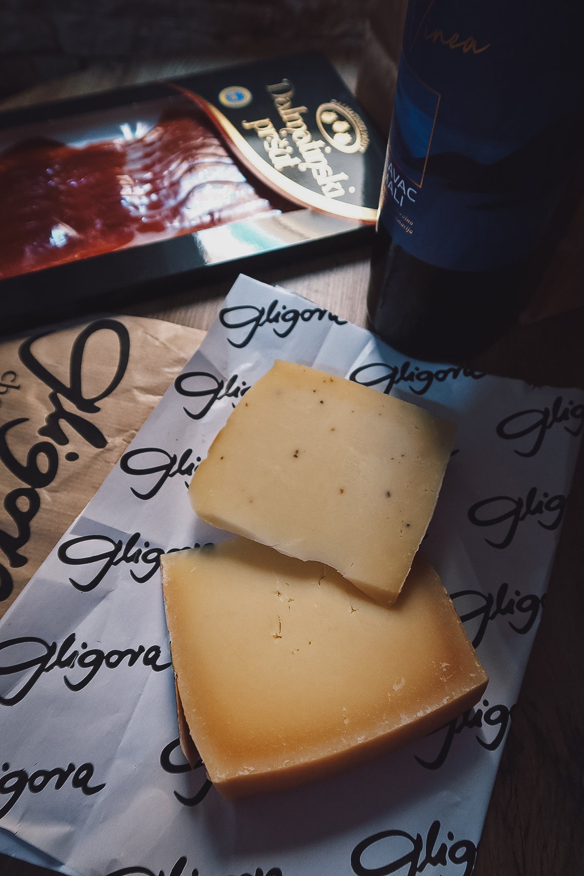 Cheese from a deli in Zadar