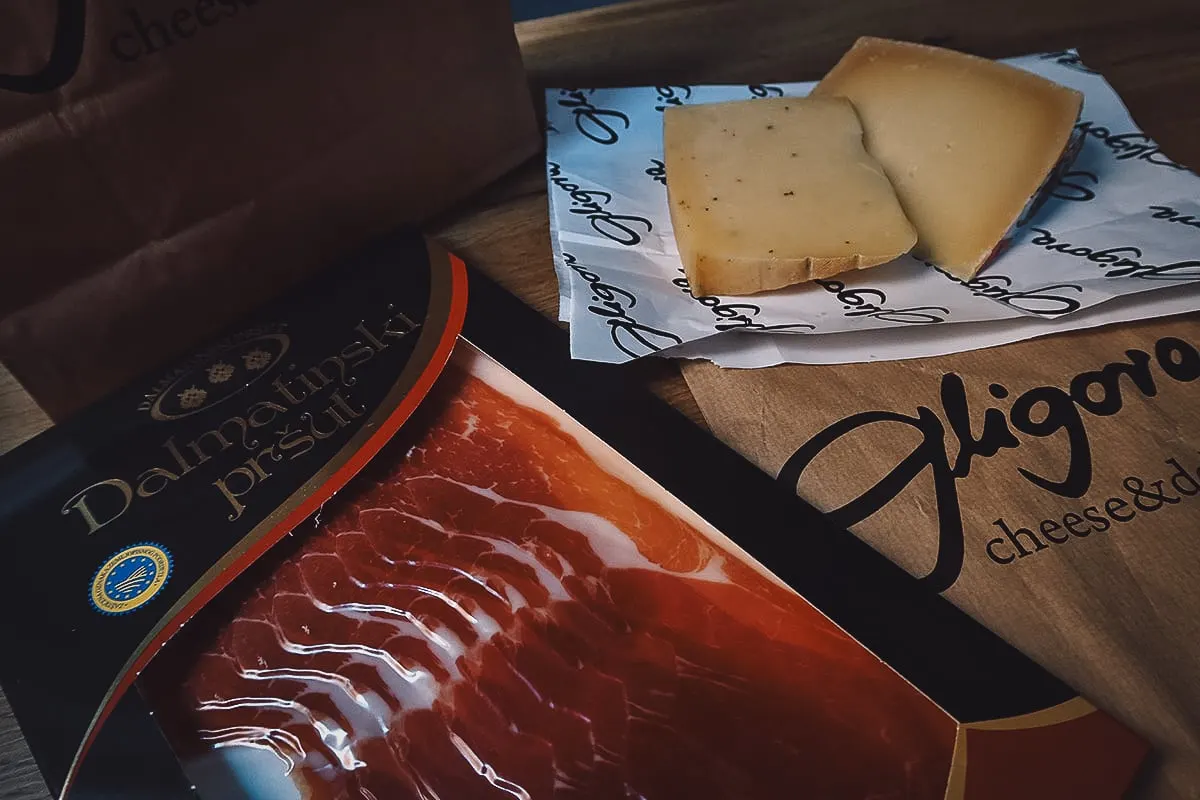 The Best Restaurants in Zadar Prsut from a deli in Zadar