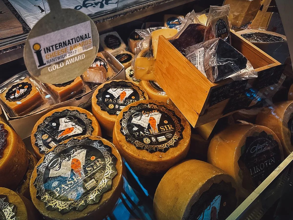 The Best Restaurants in Zadar Cheeses at Gligora in Zadar, Croatia