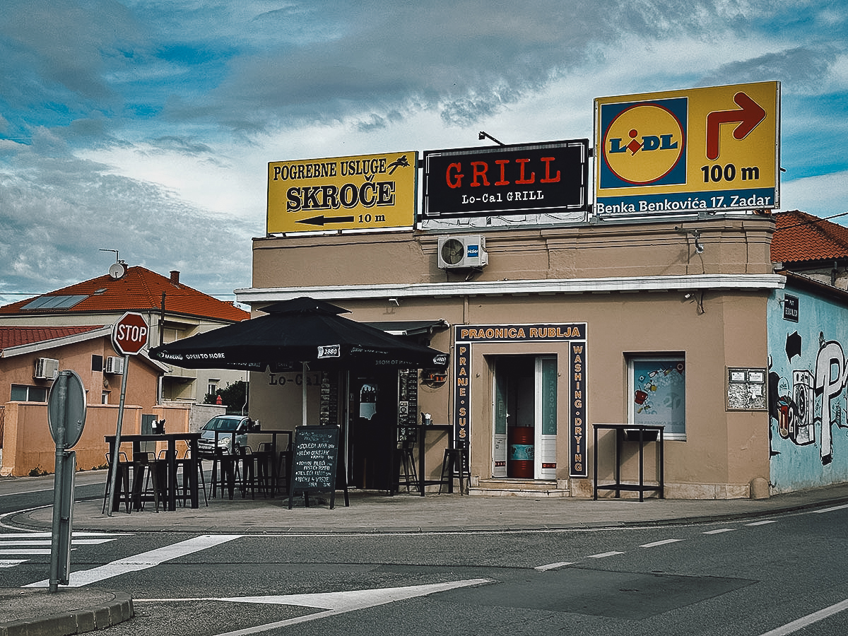 Lo-Cal Grill restaurant in Zadar, Croatia