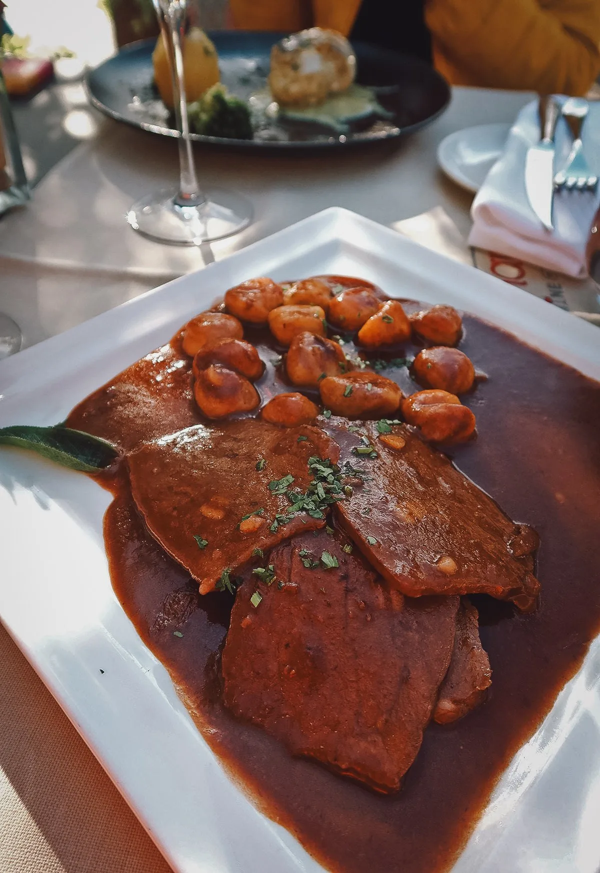 The Best Restaurants in Zadar Pasticada at a restaurant in Zadar