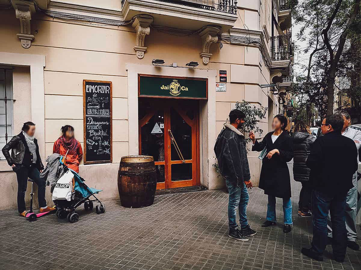 Bar Jai-Ca restaurant in Barcelona, Spain