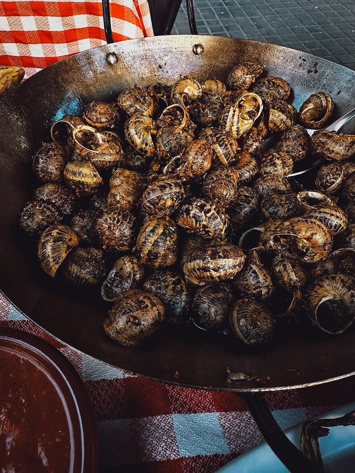 Snails at a restaurant in Barcelona