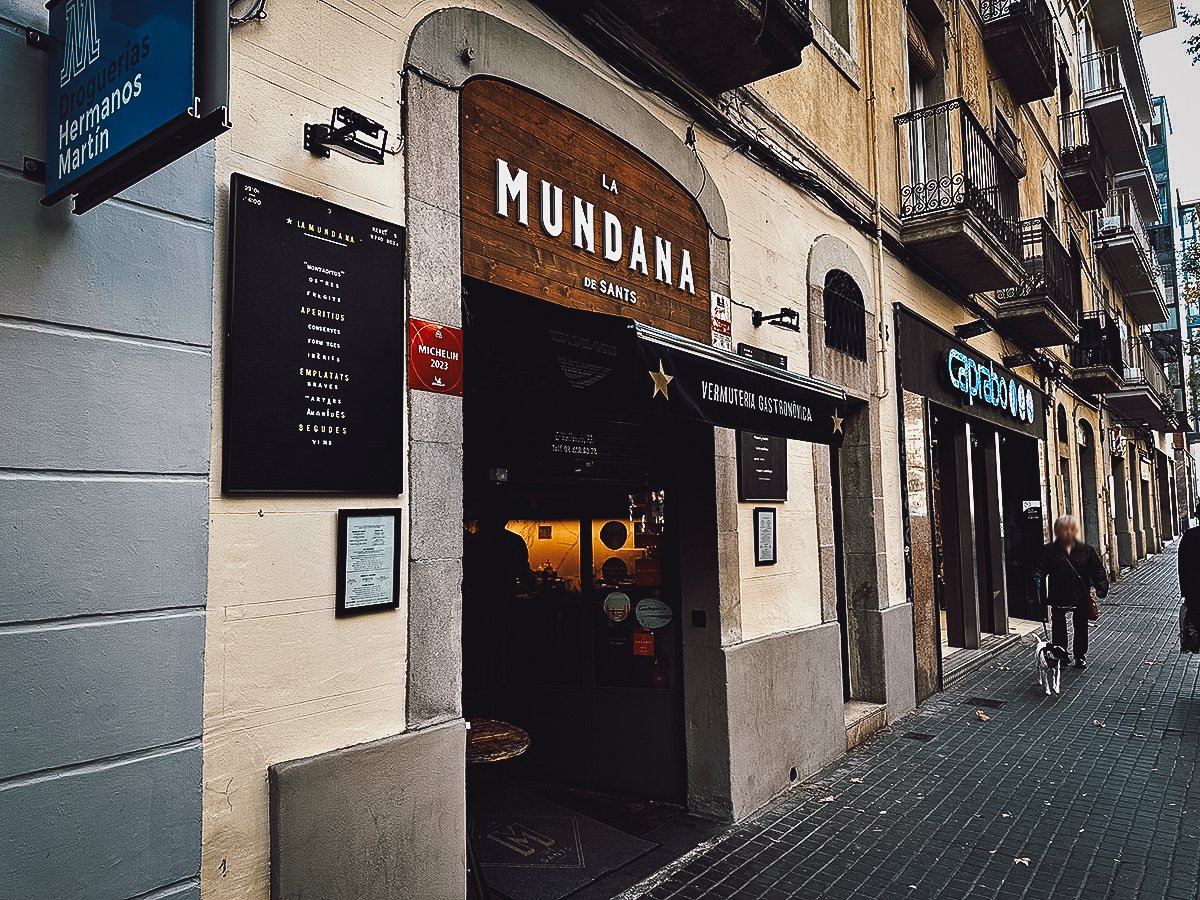 La Mundana restaurant in Barcelona, Spain