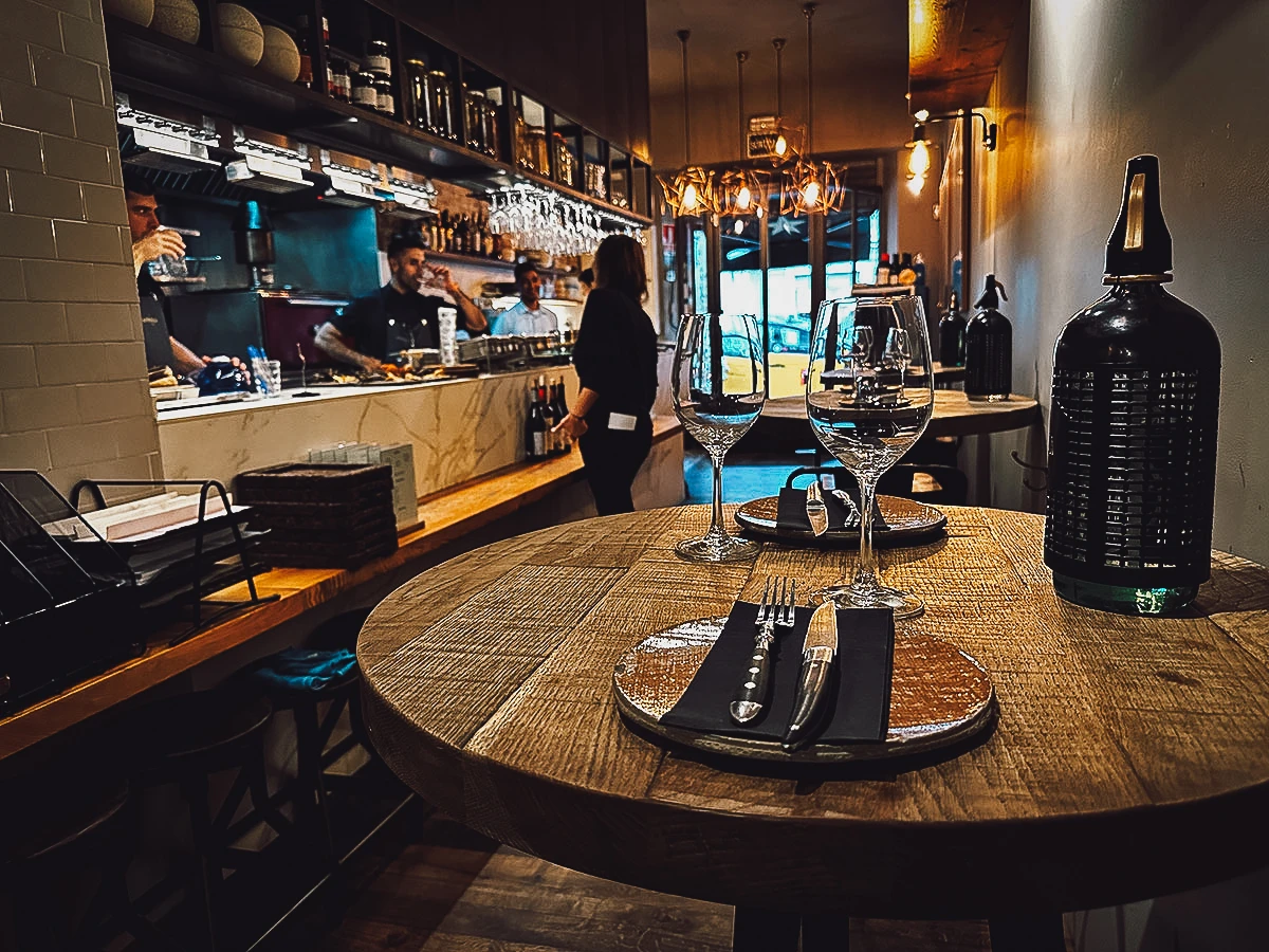 La Mundana restaurant interior