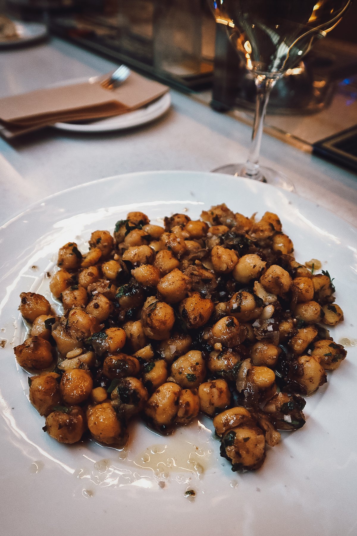 Tapas dish at a restaurant in Barcelona