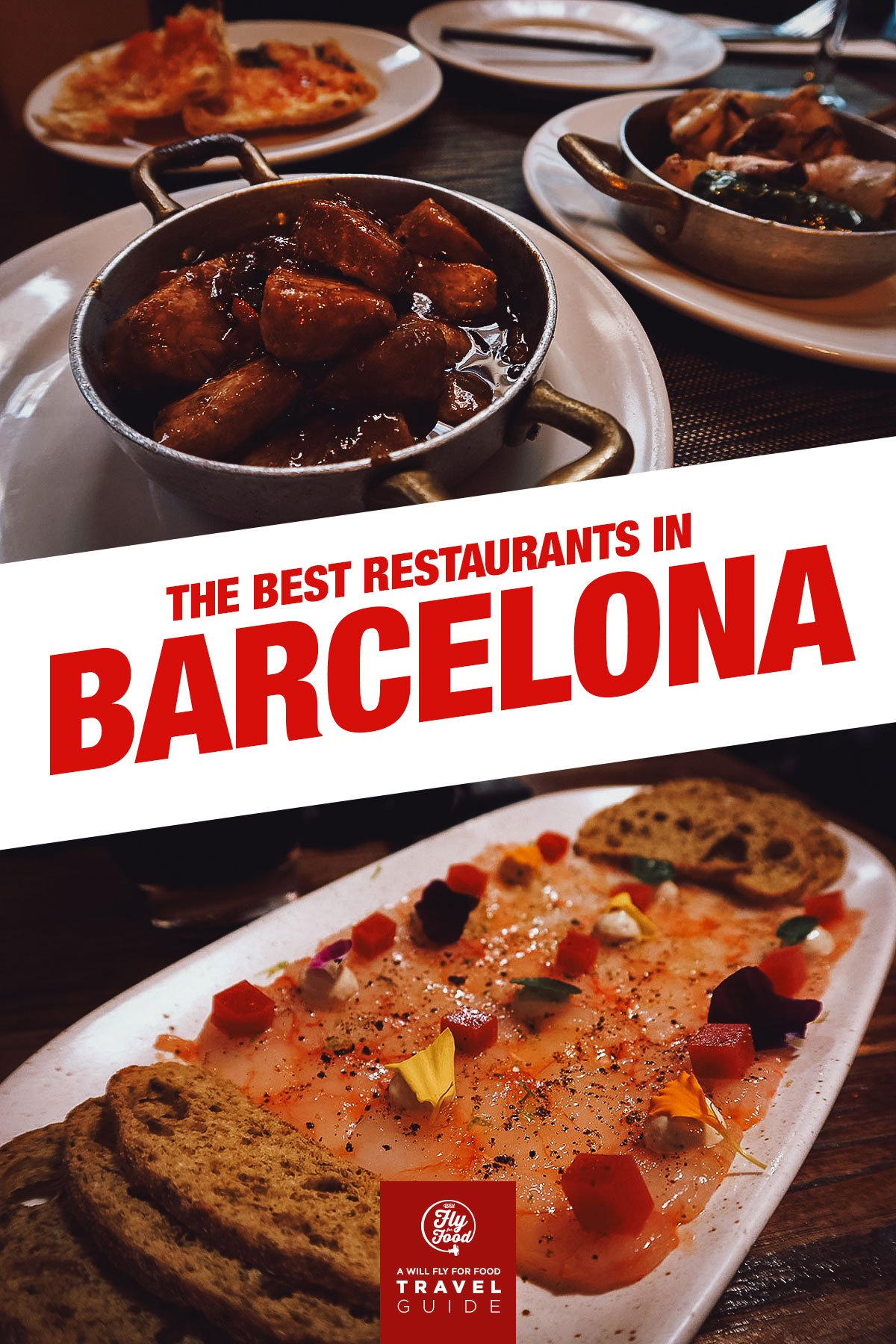 Tapas dishes at restaurants in Barcelona