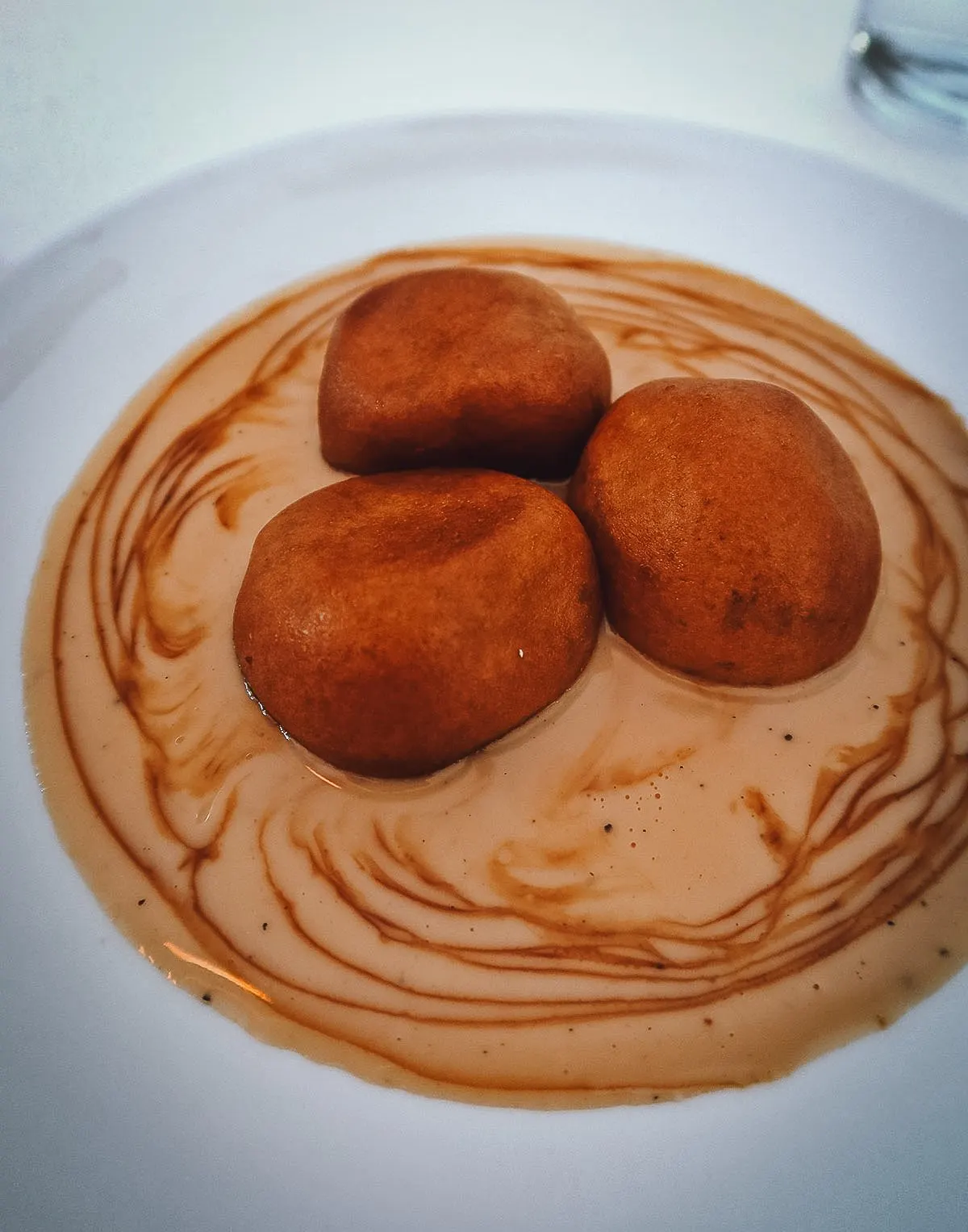 Croquettes at a restaurant in Malaga