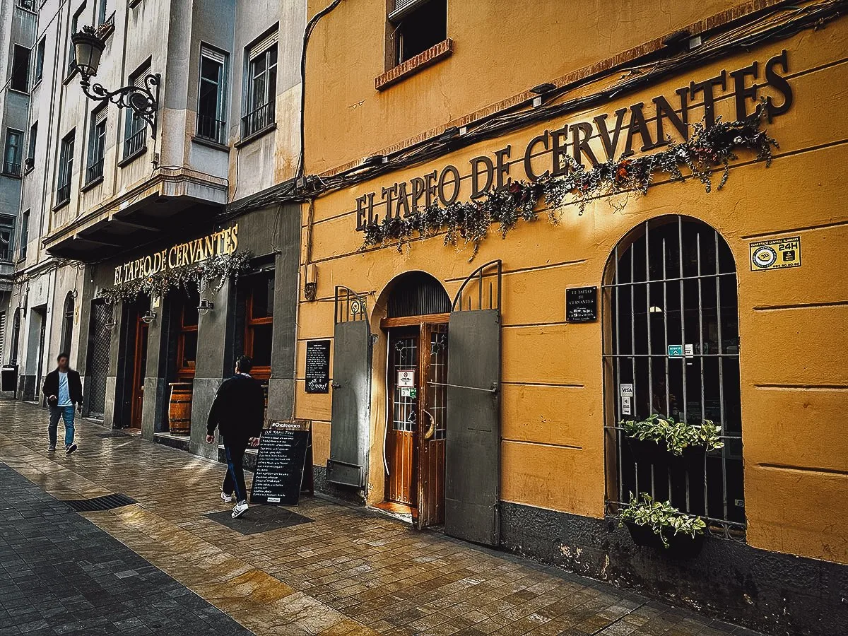 El Tapeo de Cervantes restaurant in Malaga, Spain