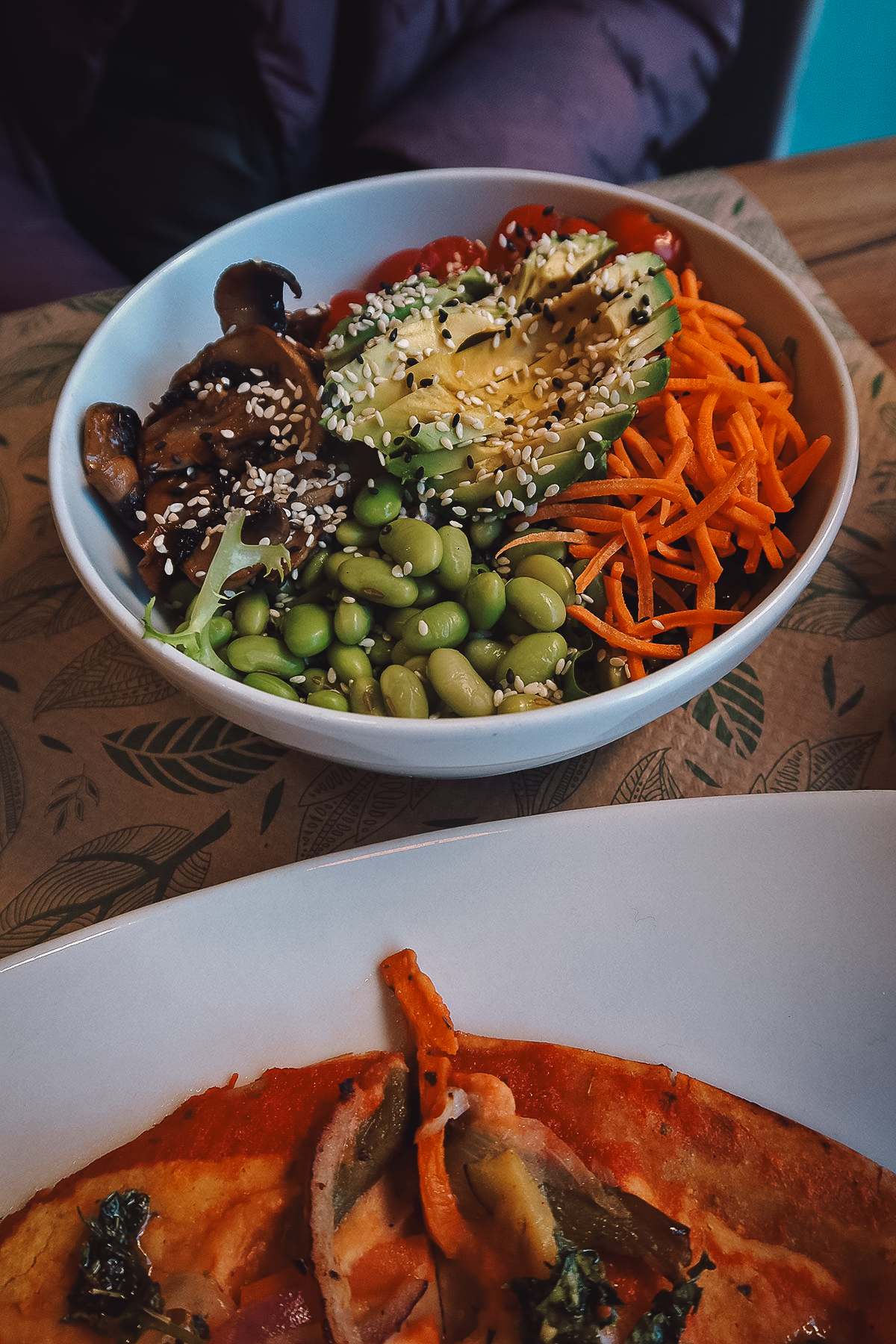 Salad bowl at a restaurant in Malaga