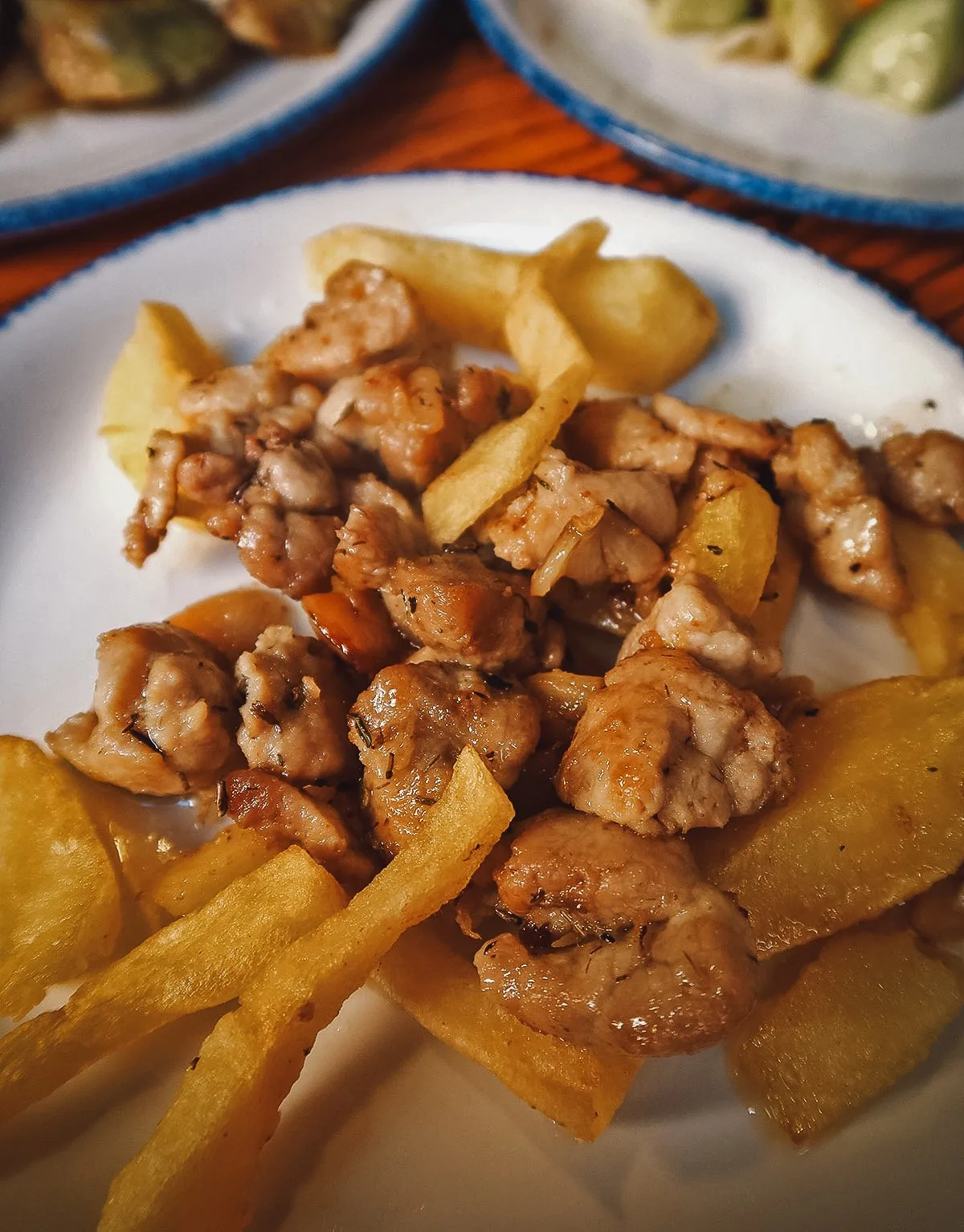 Tapas dish at a restaurant in Malaga