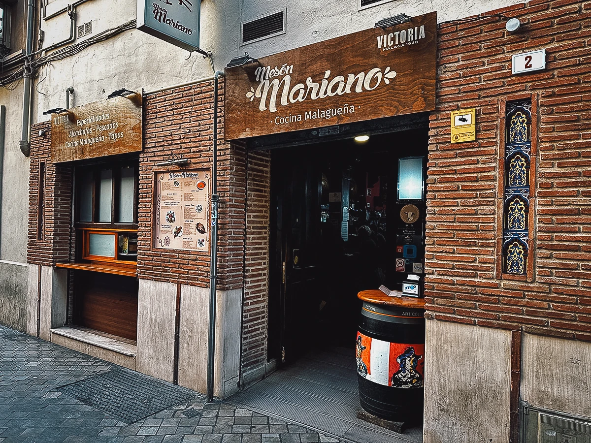 Meson Mariano restaurant in Malaga, Spain