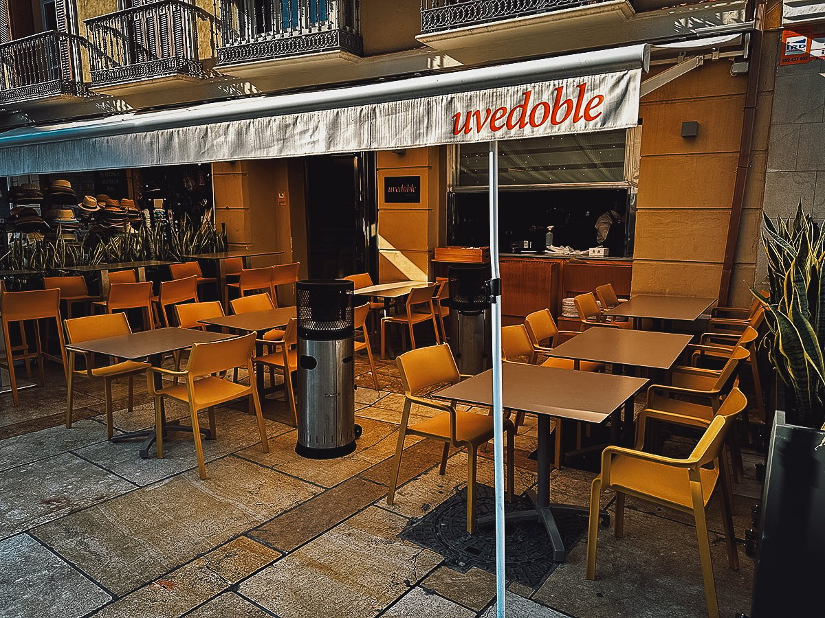 Uvedoble restaurant in Malaga, Spain