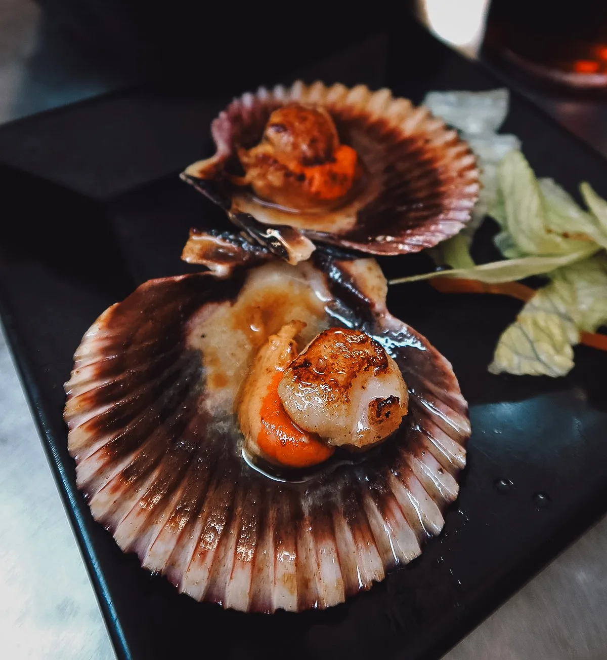 Scallops at a restaurant in Seville