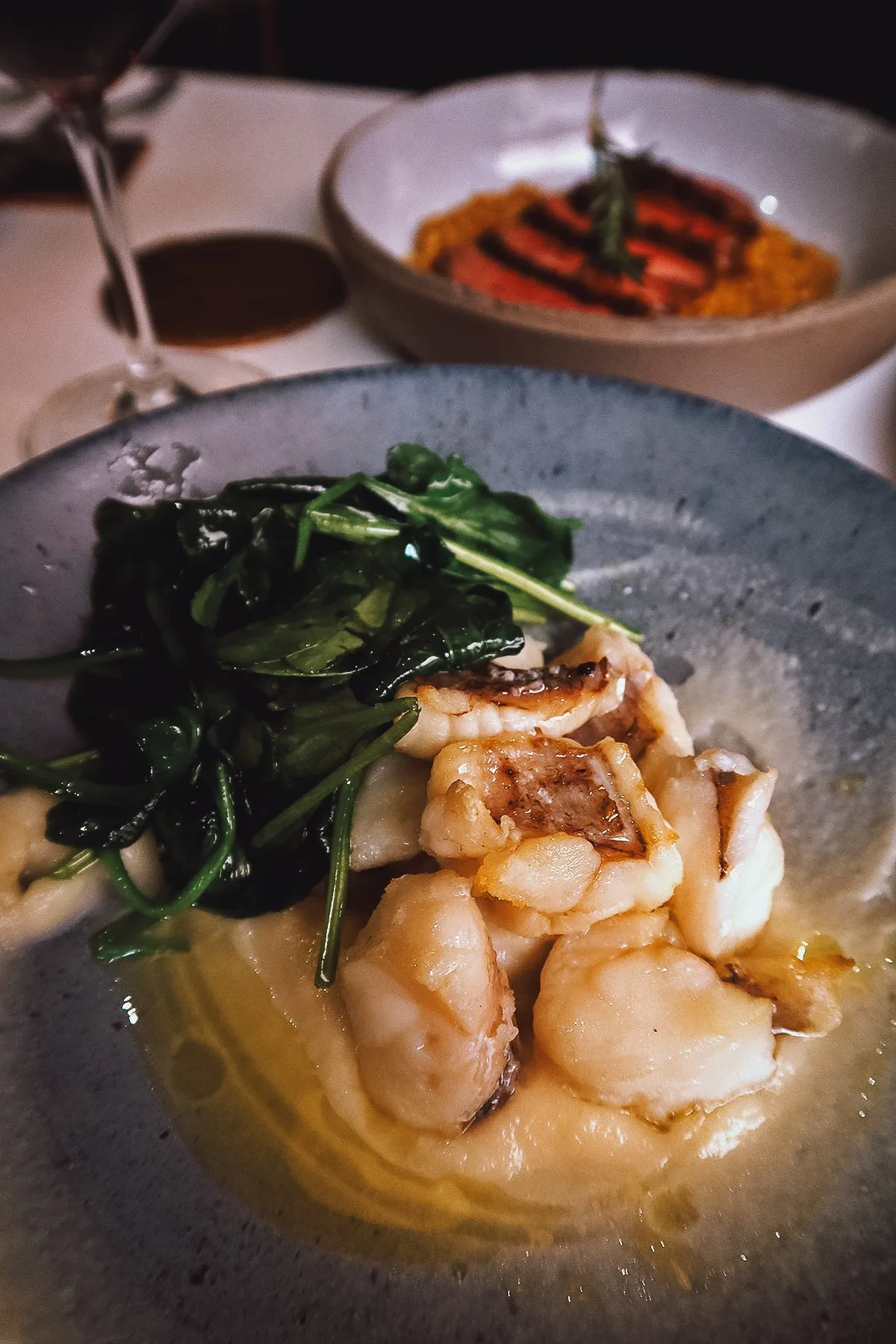 Monkfish at a restaurant in Seville