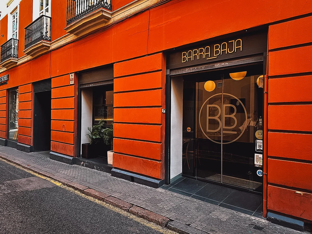 Barra Baja restaurant in Seville, Spain