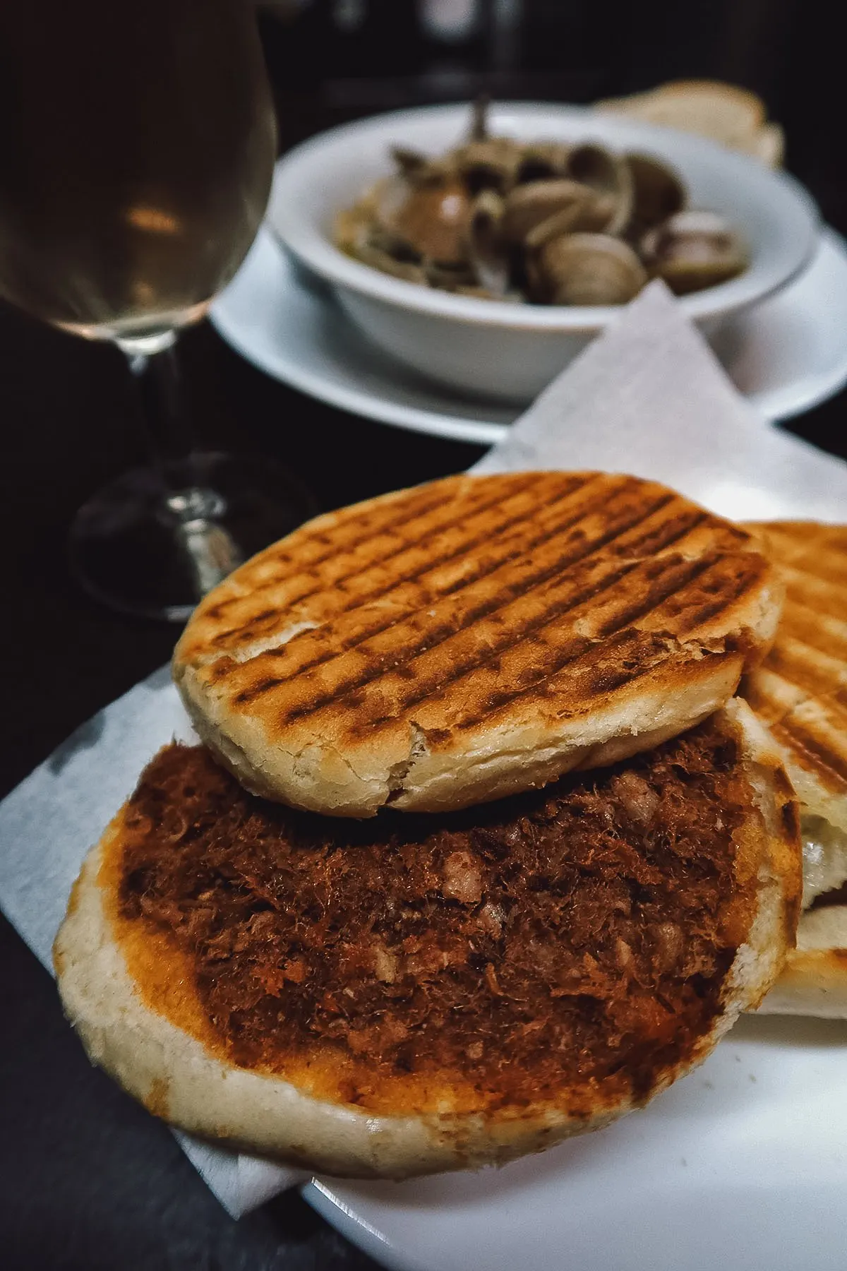 Montadito at a restaurant in Seville