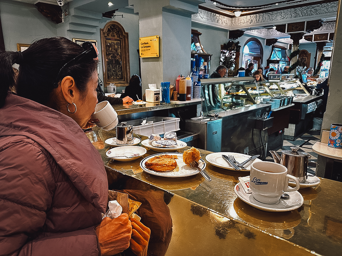 Inside La Campana restaurant in Seville