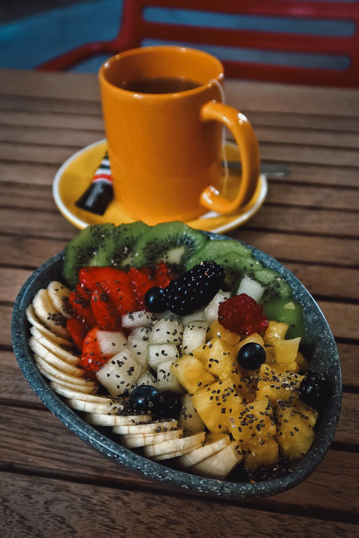 Acai bowl at a restaurant in Seville
