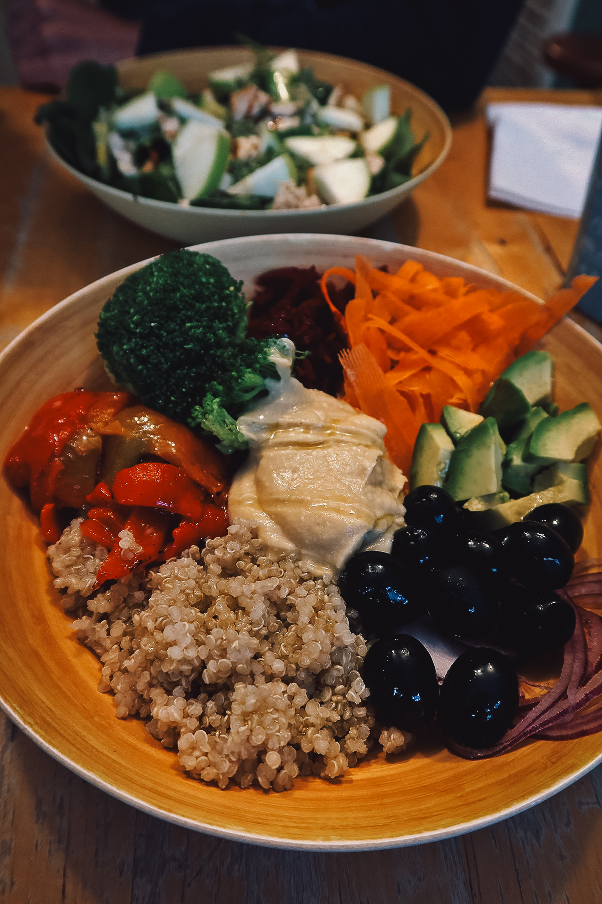 Salad bowl at a restaurant in Seville