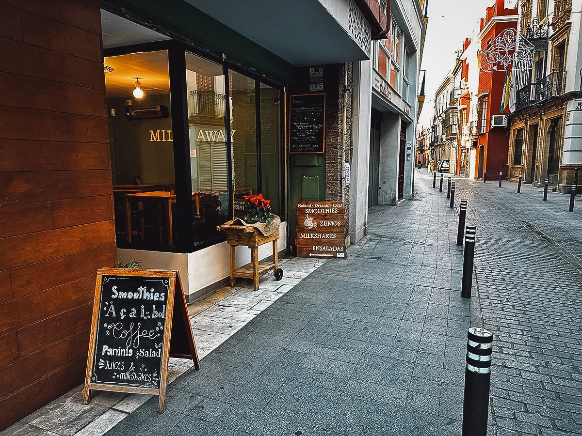 Milk Away restaurant in Seville, Spain