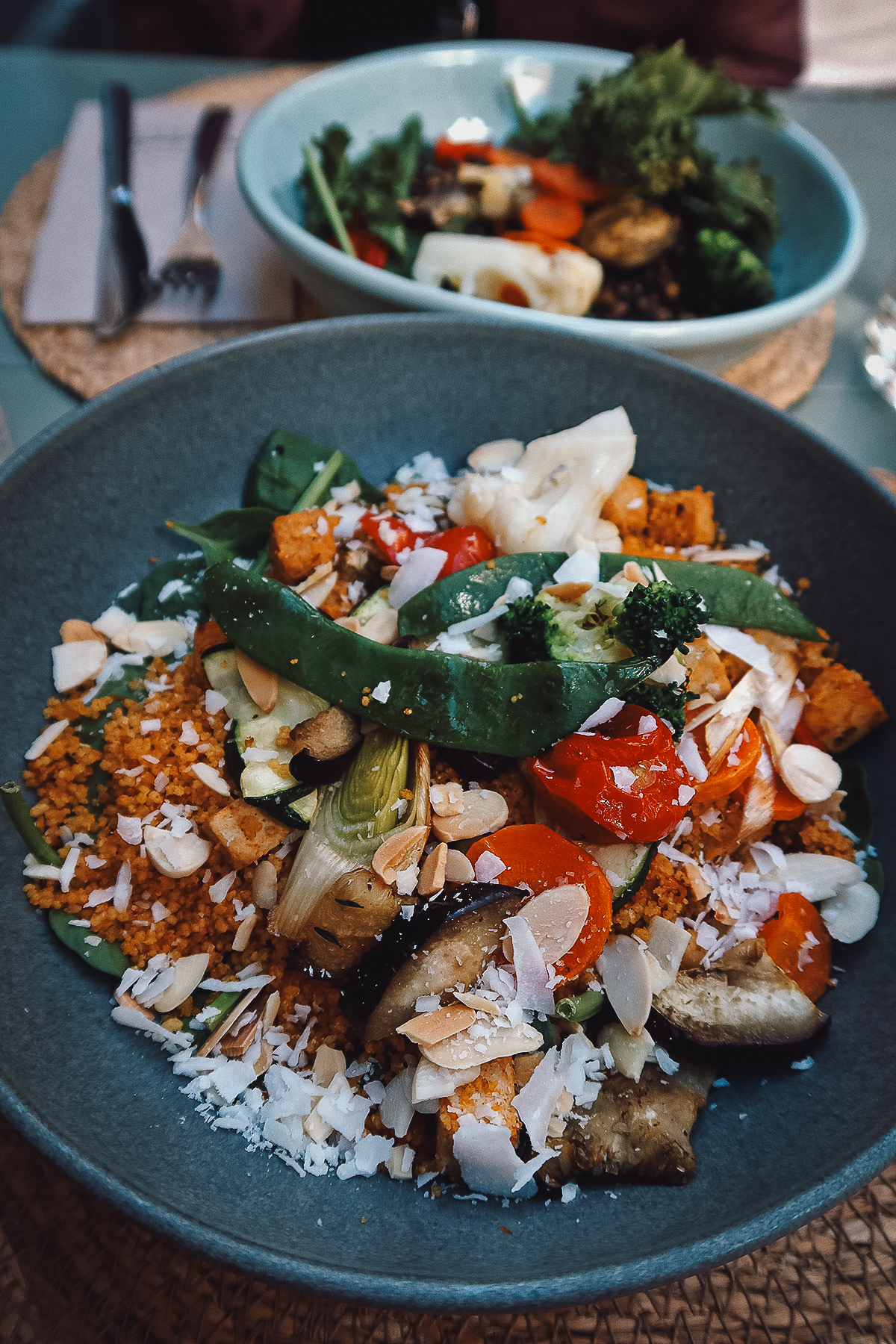 Salad bowl at a restaurant in Seville