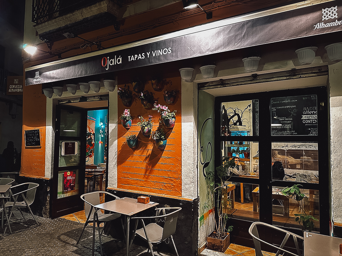 Ojala restaurant in Seville, Spain