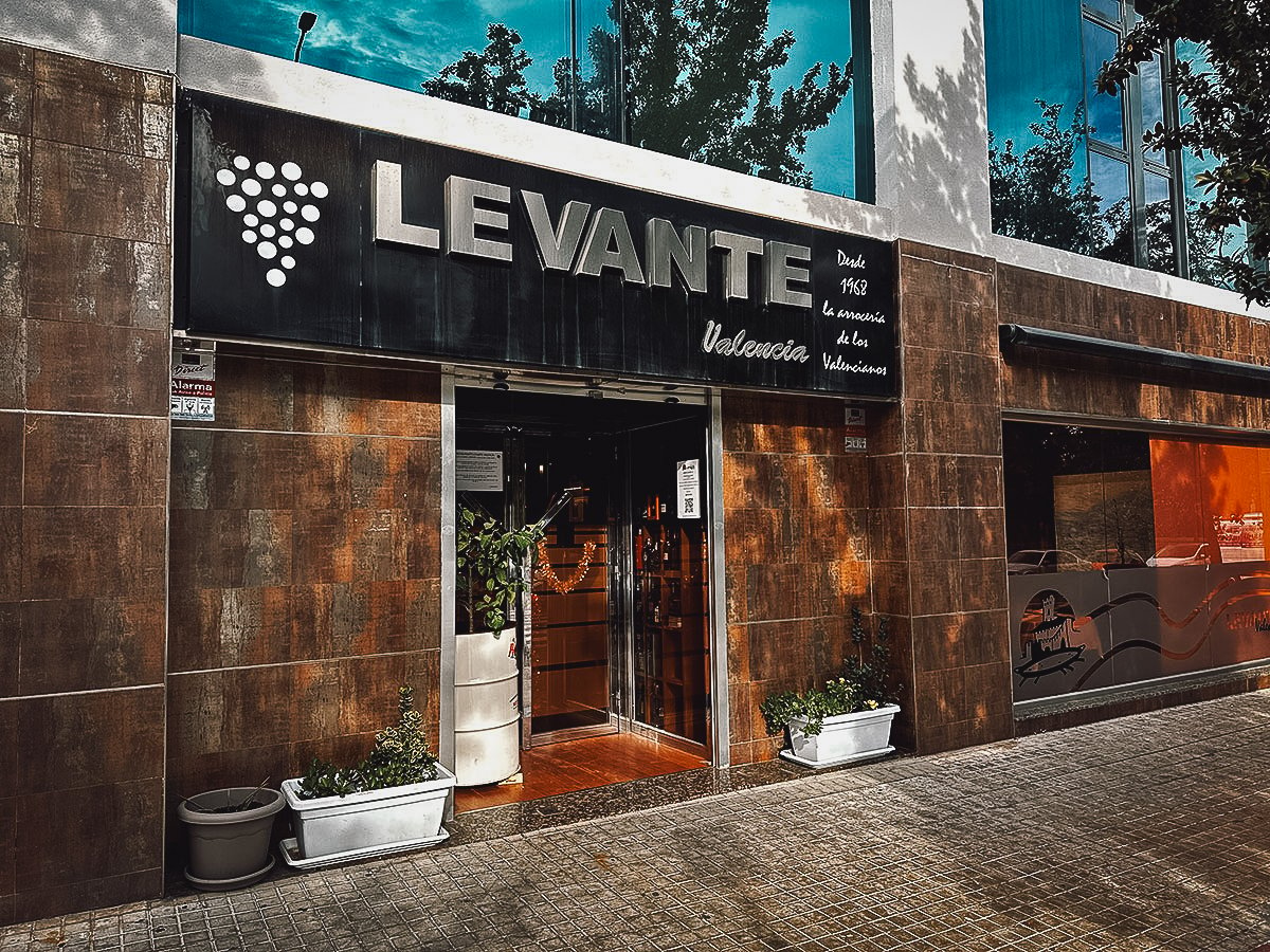 Levante restaurant in Valencia, Spain