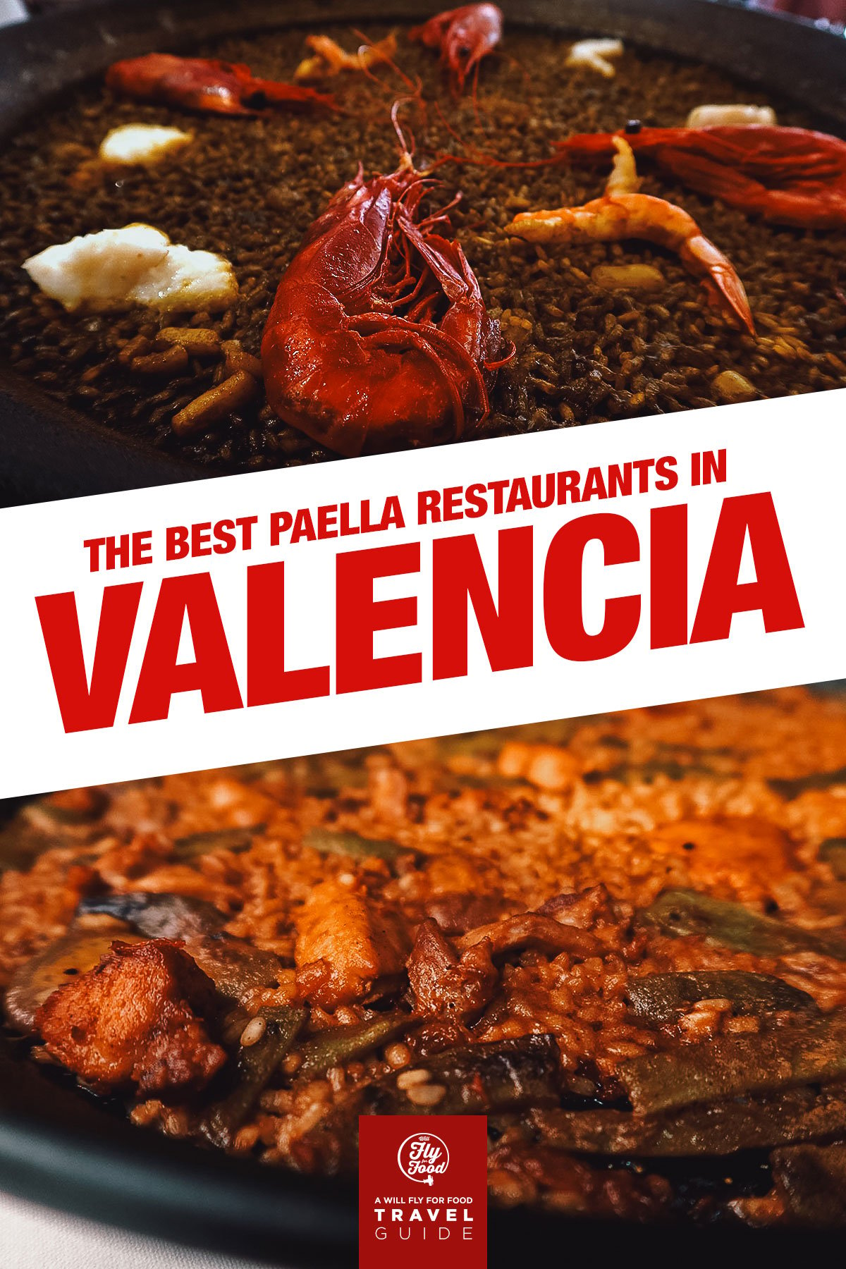 Paella dishes at restaurants in Valencia