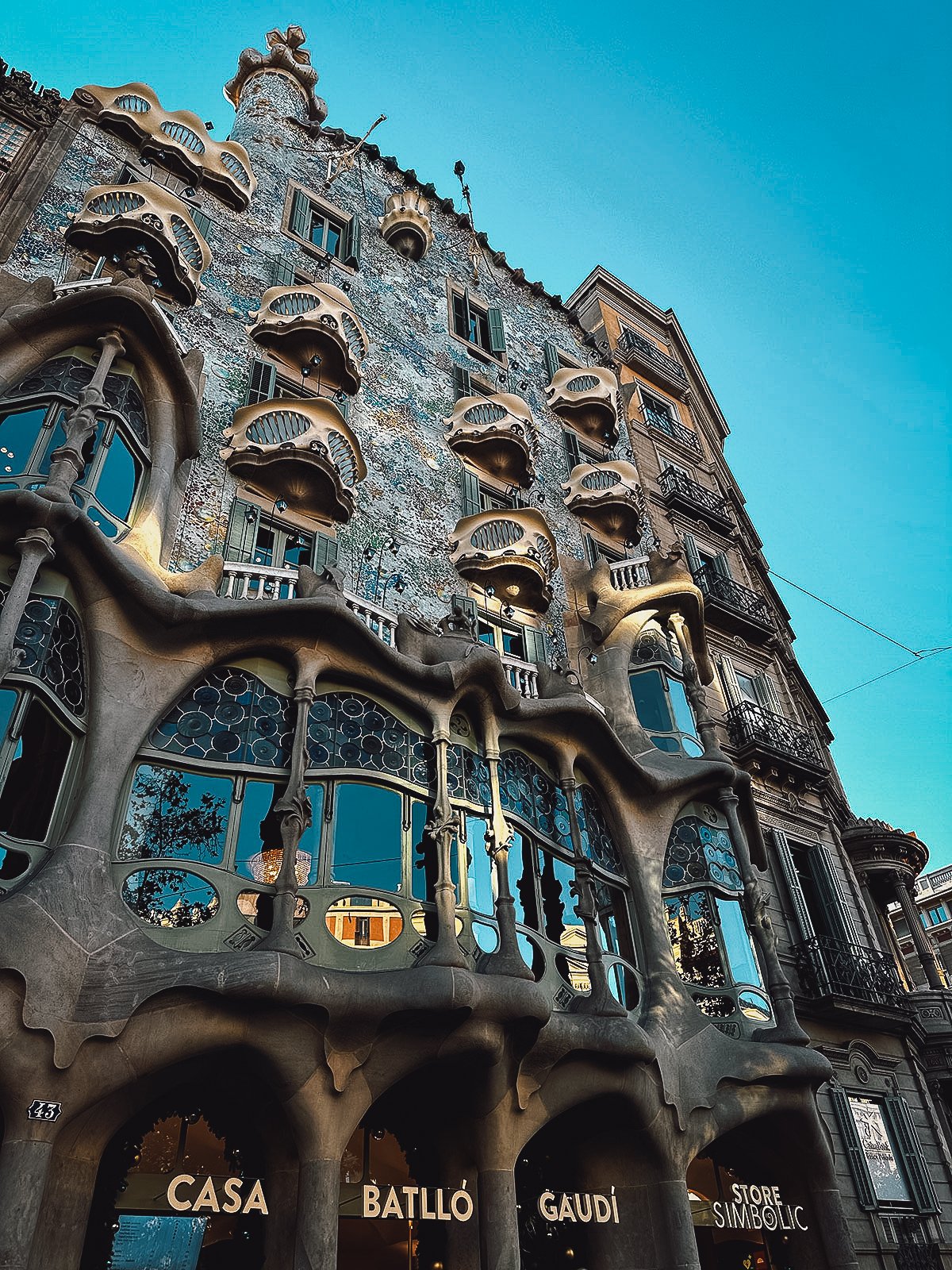 Exterior of Casa Batllo in Barcelona