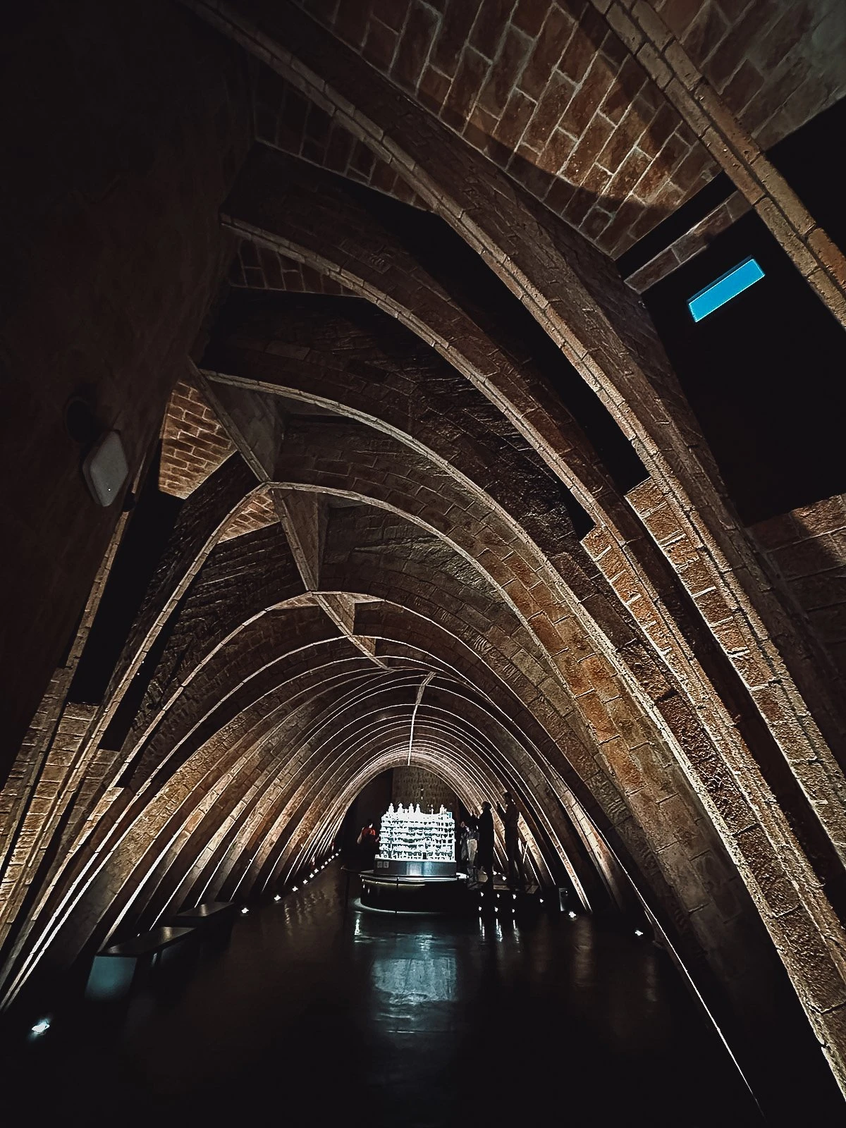 Hallway inside Casa Mila in Barcelona