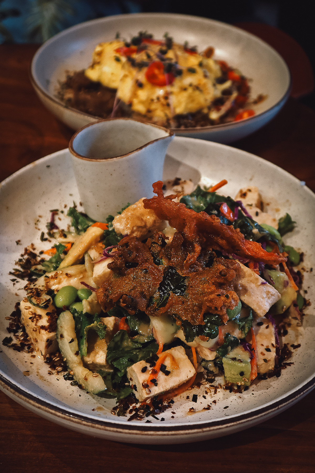 Poke bowl at a restaurant in Canggu