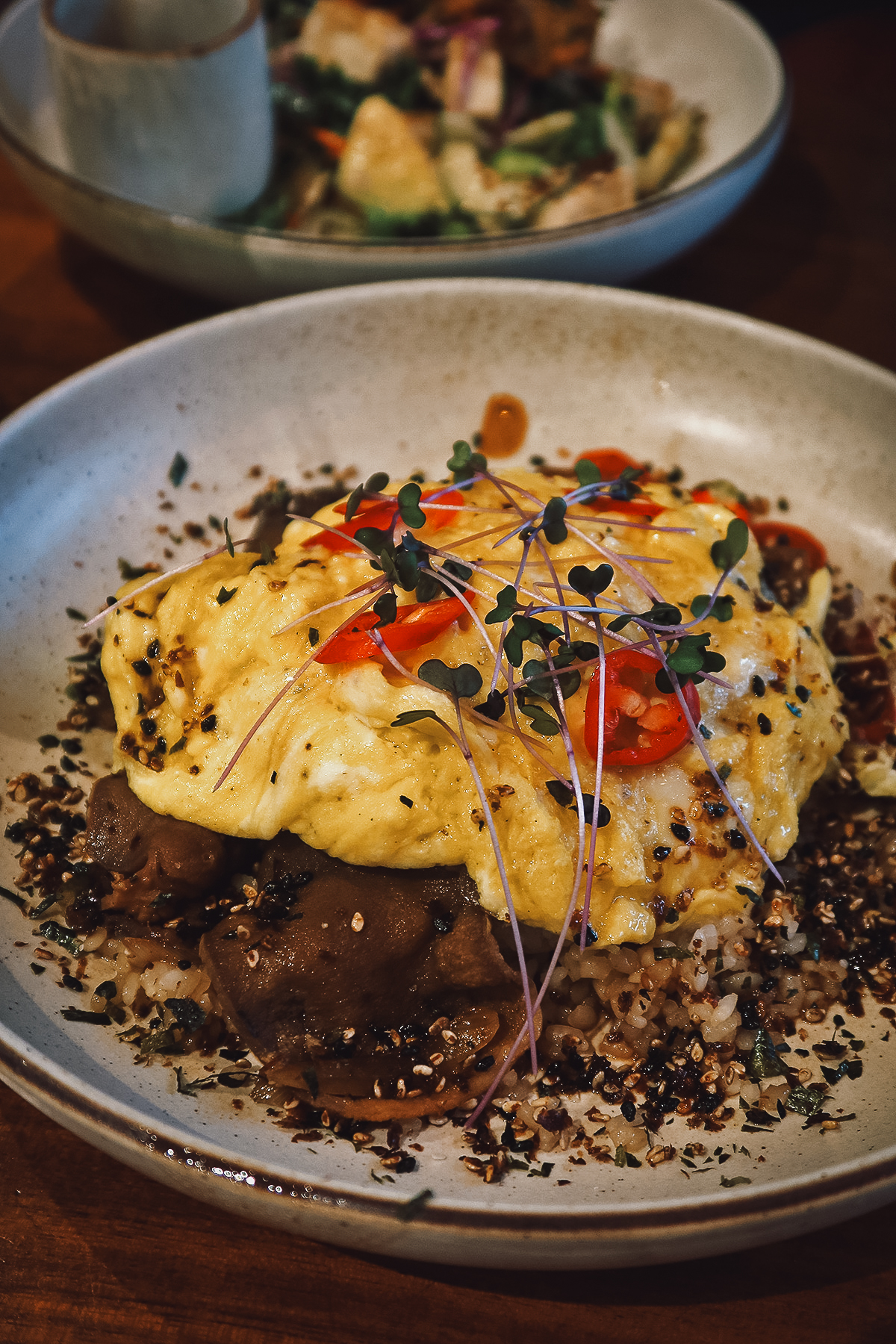 Beef tongue dish at a restaurant in Canggu