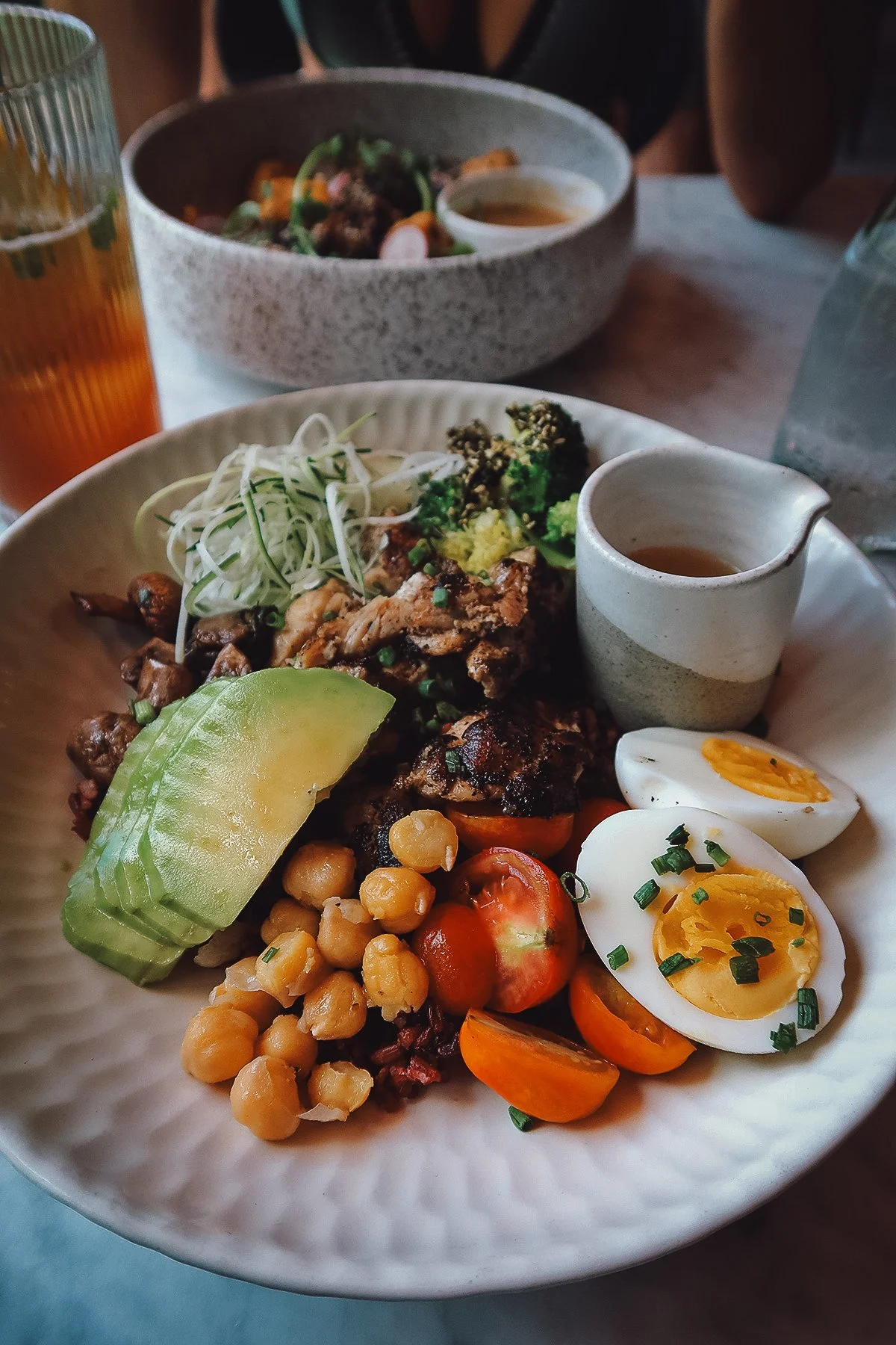 Salad bowl at a restaurant in Canggu