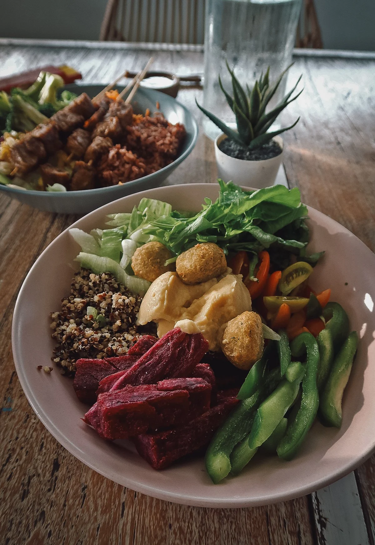 Salad bowl at a restaurant in Canggu