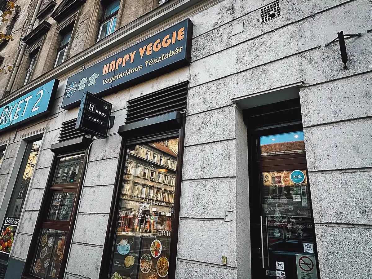 Happy Veggie restaurant exterior