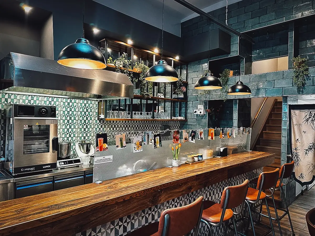 Happy Veggie restaurant interior