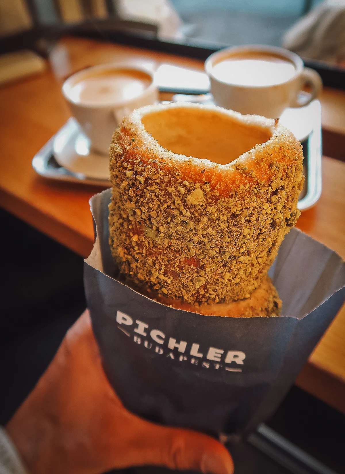 Hungarian chimney cake at Pichler