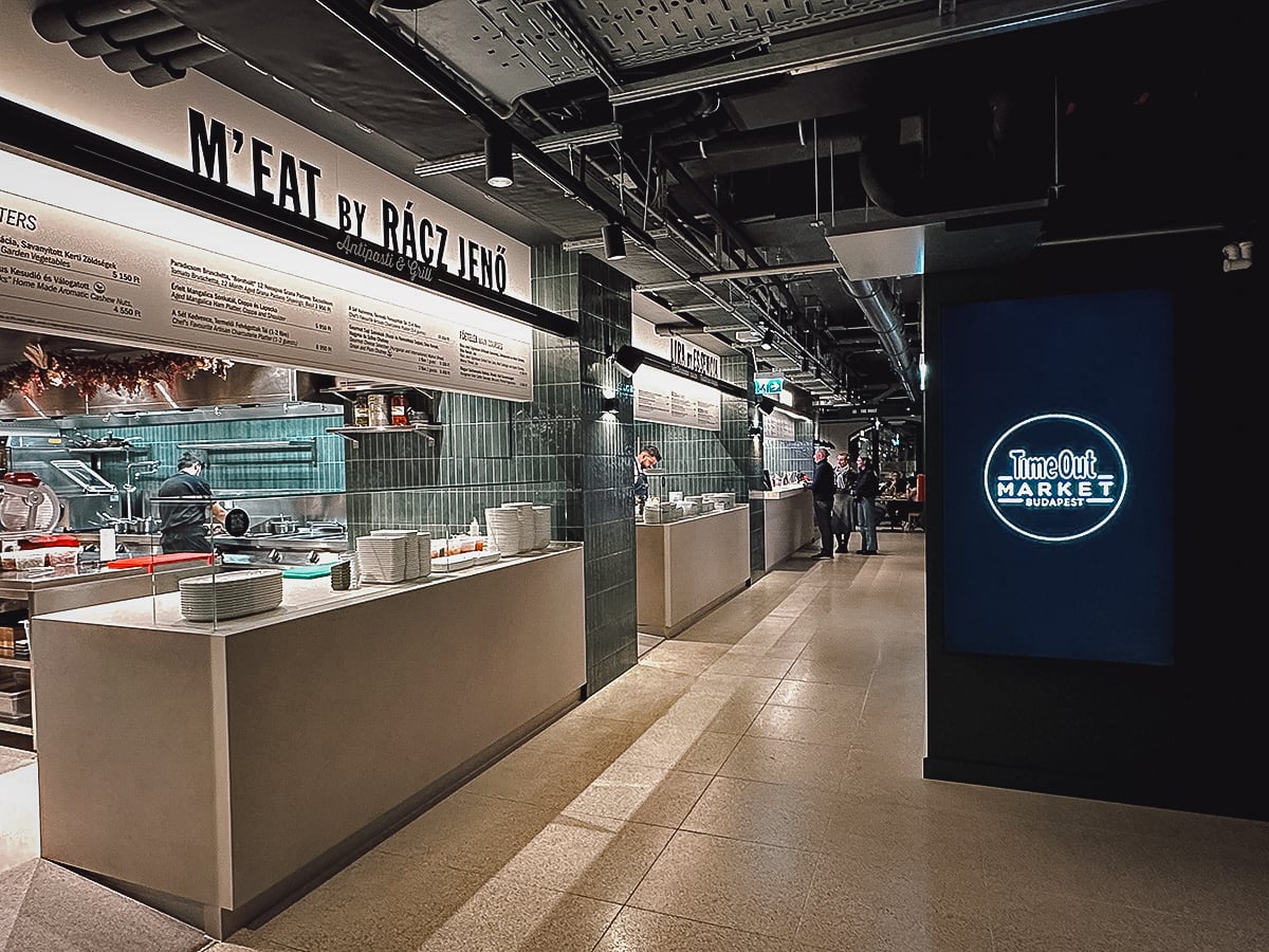 Time Out Market Budapest restaurant stalls