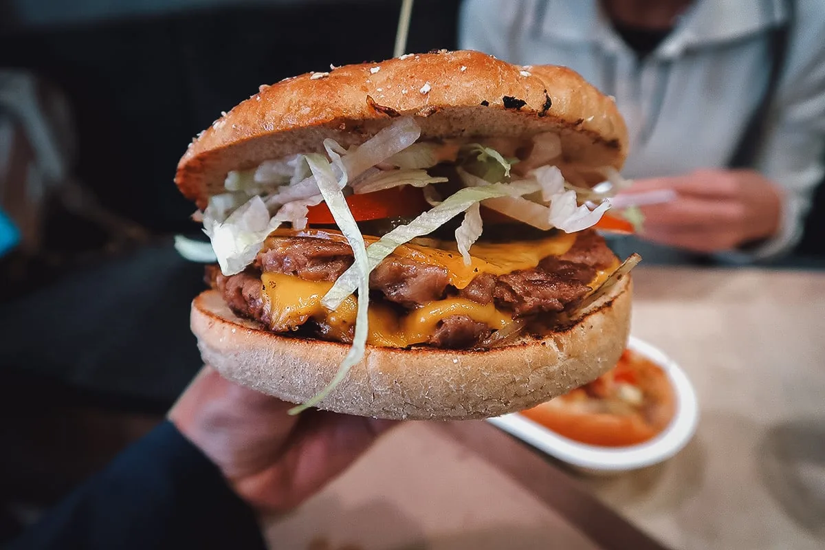 Plant-based burger from Vegan Love