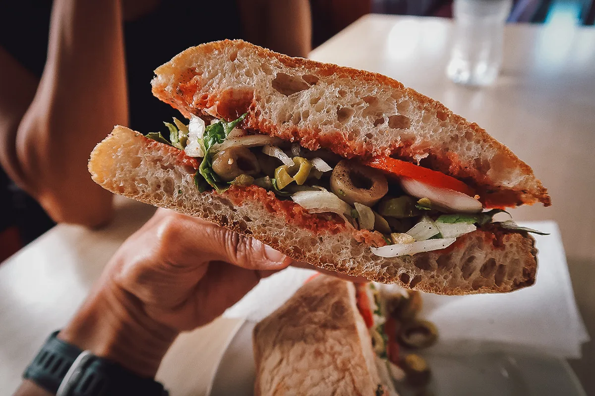 Malta Restaurant Guide Ftira at Buchman's Snack Bar