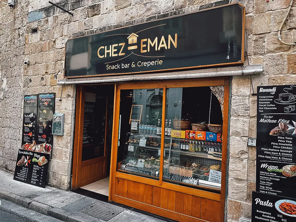 Malta Restaurant Guide Chez Eman restaurant exterior