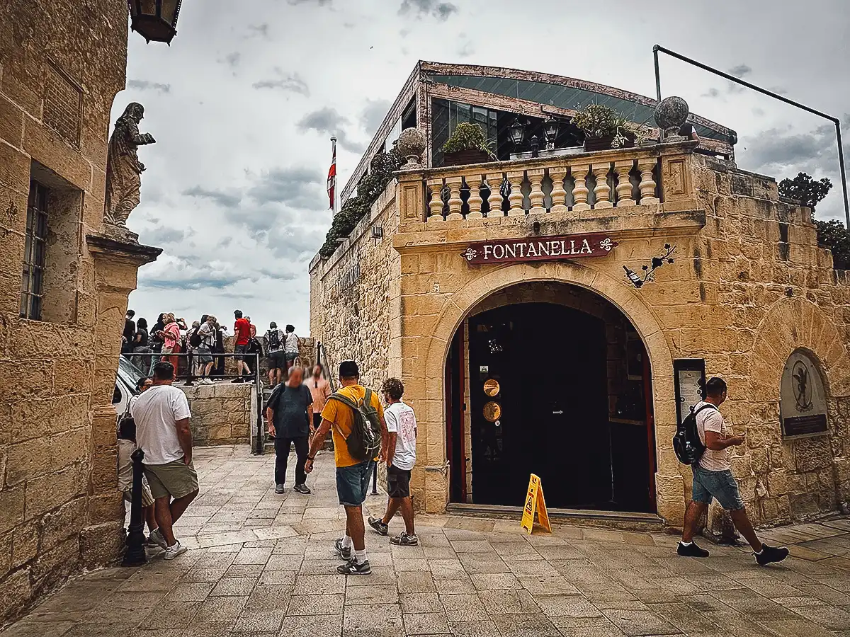 Malta Restaurant Guide Fontanella Tea Garden exterior