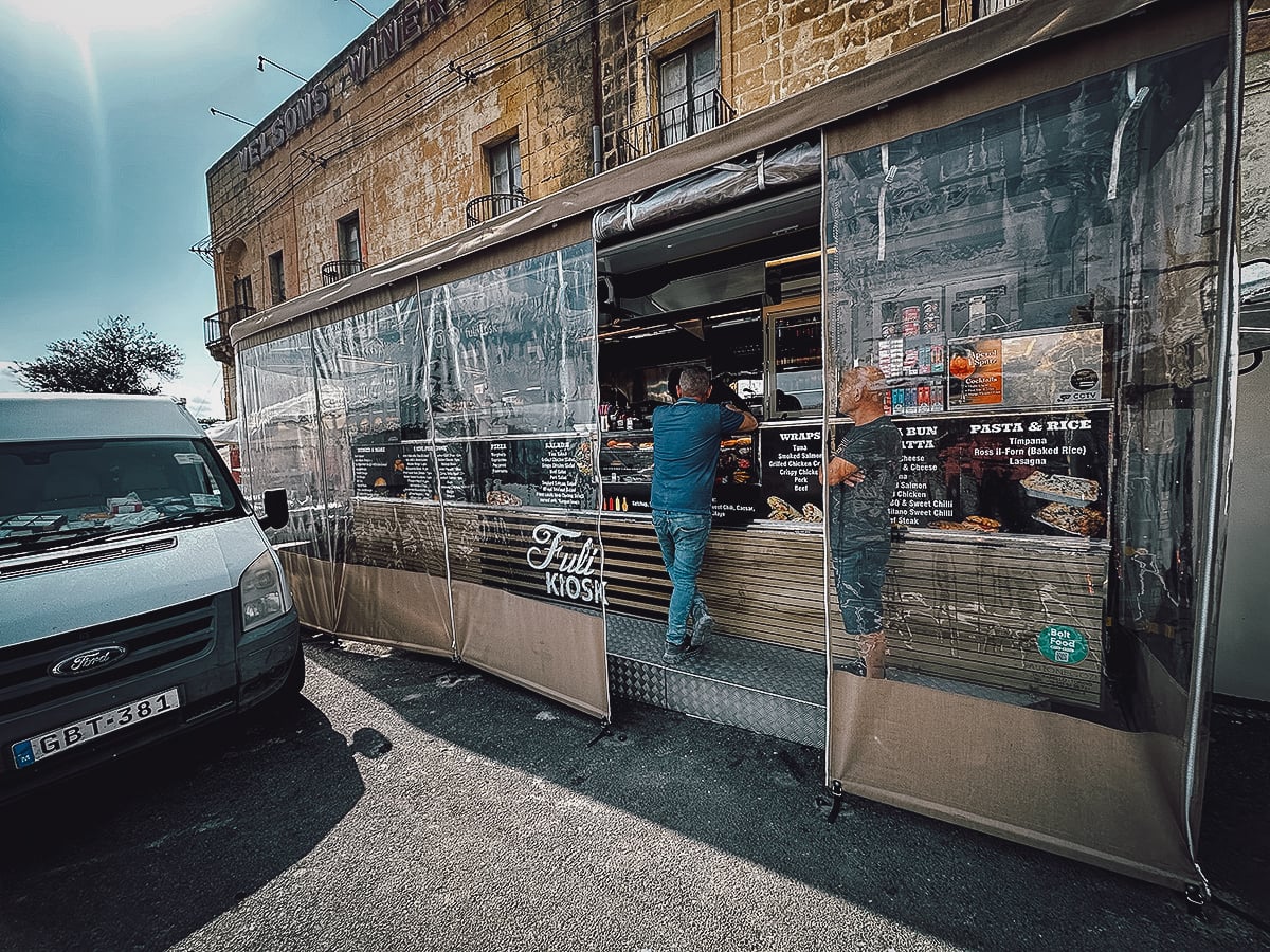 Malta Restaurant Guide Fuli Kiosk food truck