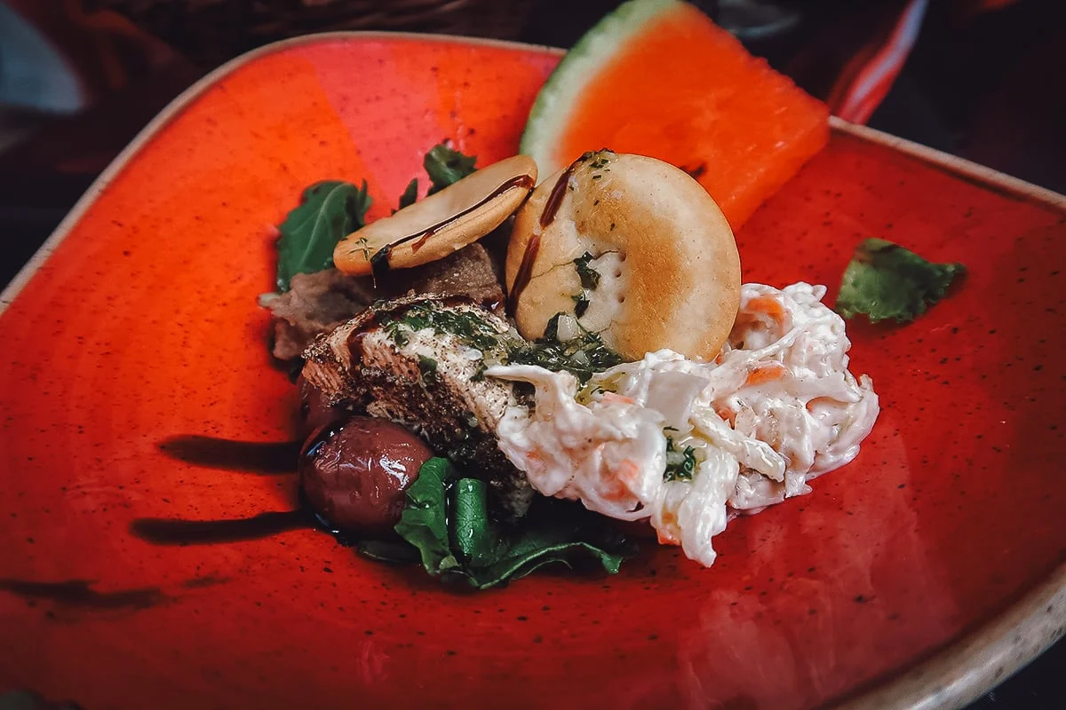 Malta Restaurant Guide Salad at Mina's