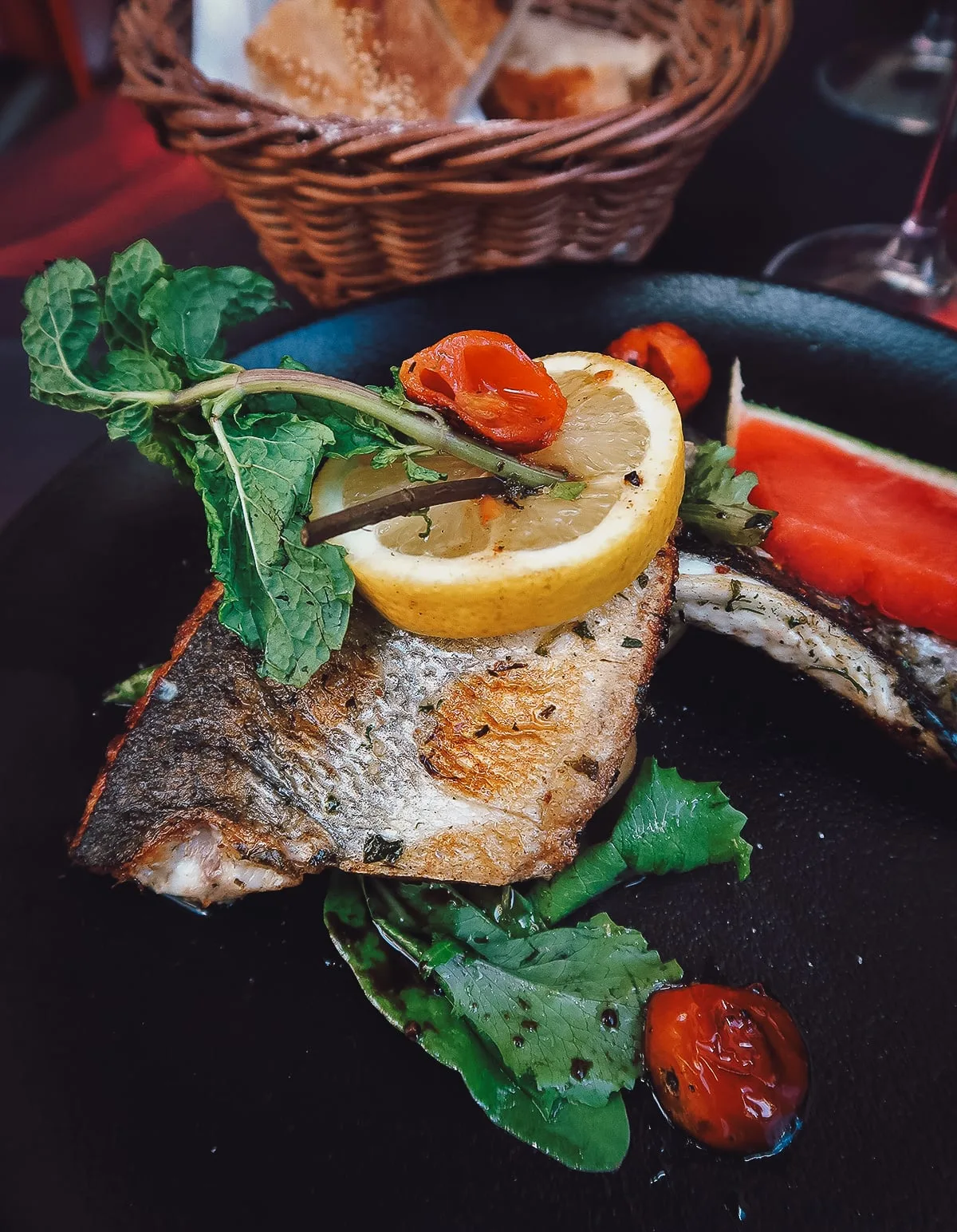 Malta Restaurant Guide Salad at Mina's